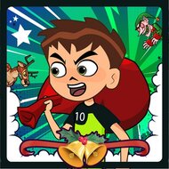 Бен 10: рождественский забег