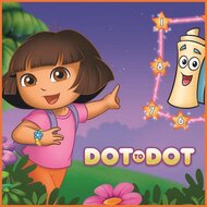 Даша путешественница: соедини точки, онлайн игра
