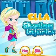 Елла упала на льду