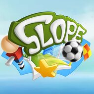 Футбольный слоп, слоп, Slope, мяч, футбол, аркада, онлайн игра