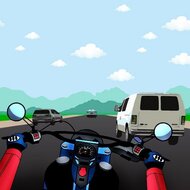 Гонки на мотоцикле с трафиком, мотогонки, онлайн игра