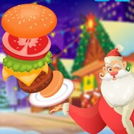 Кафе Санты, кафе, новый год, бургеры, на русском, онлайн игра