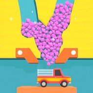 Копатель: погрузка шариков