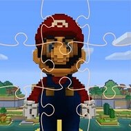 Пазлы Марио Майнкрафт, Minecraft Mario Jigsaw Puzzle