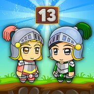 Миссия зомби 13, на двоих, бродилка, зомби, рыцари, онлайн игра