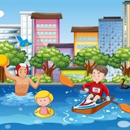 Поиск отличий в городе, развивающая, онлайн игра, на время, найди 5 отличий